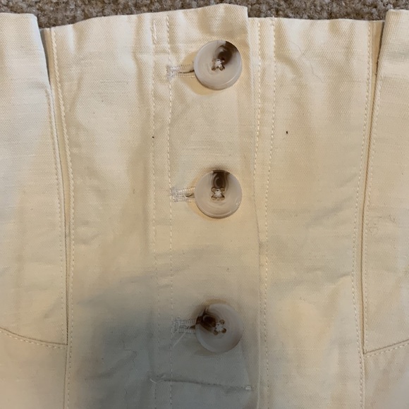 Altar’d State Womens Cream Button Front Cotton Mini Skirt Size Large Boho NWT - Picture 12 of 14